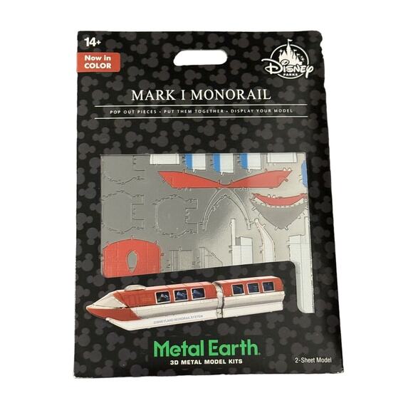 DISNEY PARKS Other - DISNEY PARKS MARK 1 MONORAIL METAL EARTH 3D METAL MODEL KITS NEW